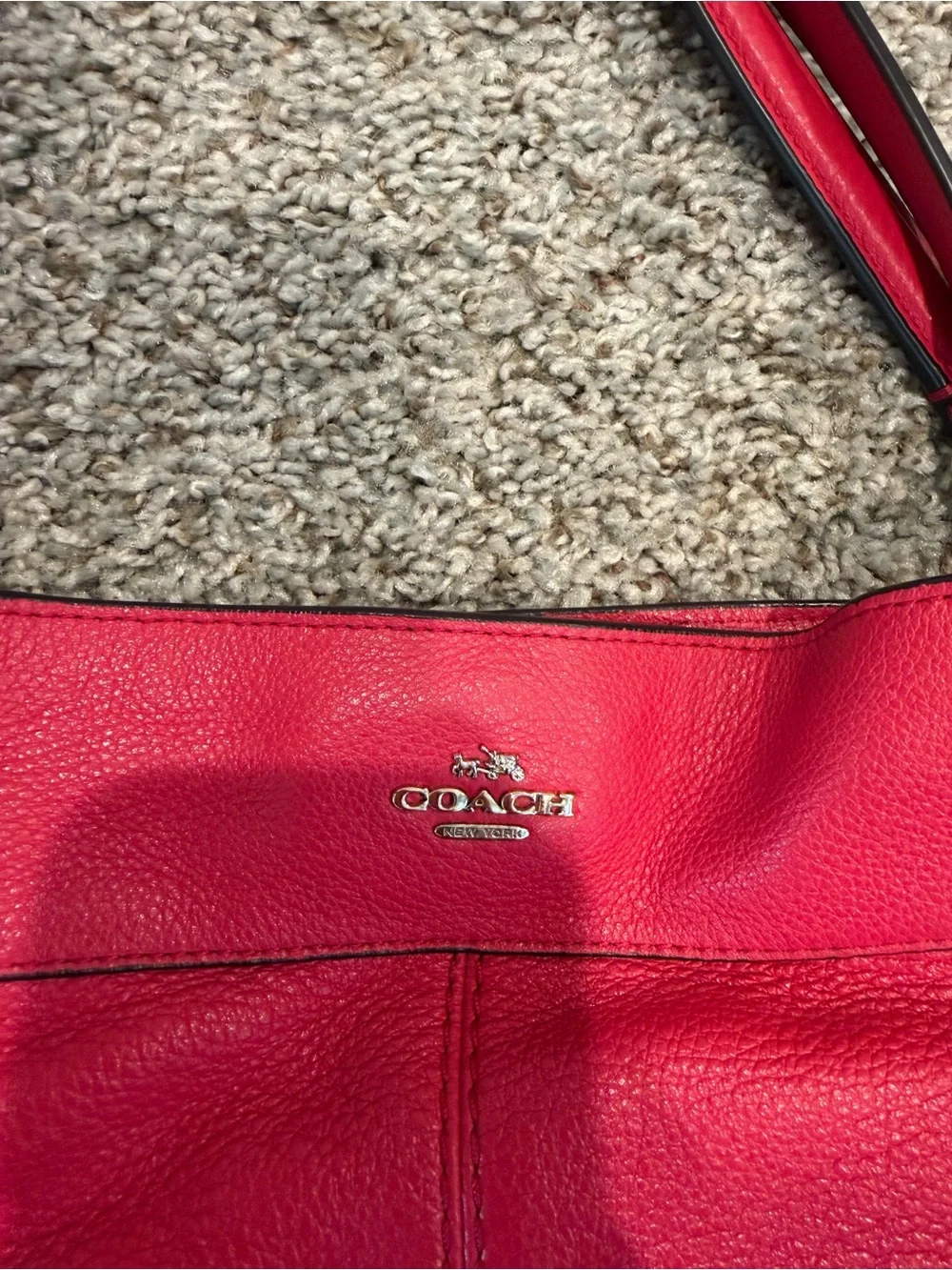 Coach pebbled leather bag